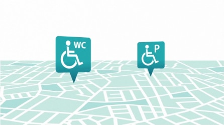 Finding accessible toilets and parking